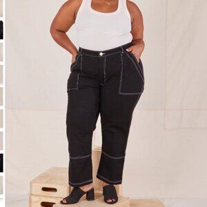 BIG BUD PRESS Black Carpenter Jeans NWOT Petite 1X